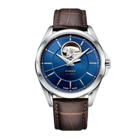 INVESTI BLUE DIAL - SWISS MADE - OPEN HEART WATCH